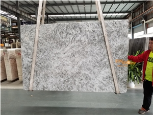 China Silver Fox Alps Grey Marble Tiles Own Quarry
