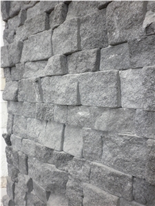 Indonesia Black Tumbled Lava Stone Retaining Walls