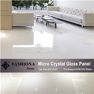 White Artificial Marble,Micro Crystal Glass Stone