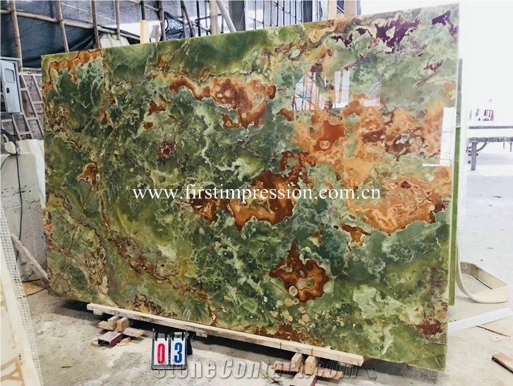Ancient Green Onyx Slabs&Tiles for Flooring