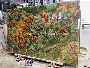 Ancient Green Onyx Slabs&Tiles for Flooring