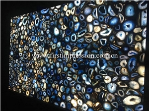 Blue Agate Semi-Precious Stone/Gemstone Slabs