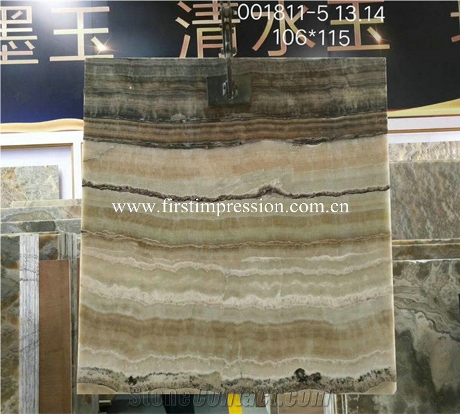 China Water Jade Grey Onyx Slabs&Tiles