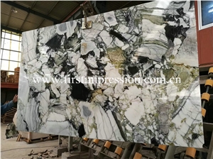 China White Beauty Green Marble Slabs for Walling
