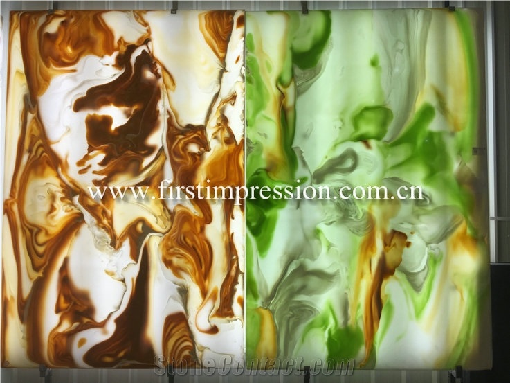 Colorful Artificial Onyx Slabs&Tiles for Walling
