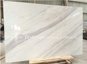 Greece Volakas White Marble Tiles for Covering