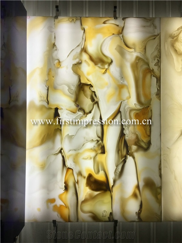 Hot Sale Artificial Onyx Slabs&Tiles for Walling