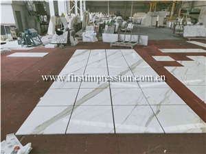 Italy White Marble Slabs/Calacatta Gold Stone