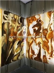 Luxury Artificial Onyx Slabs&Tiles for Walling