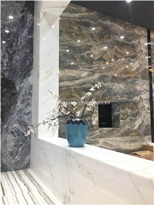 Luxury White Stone Calacatta Slabs&Tiles