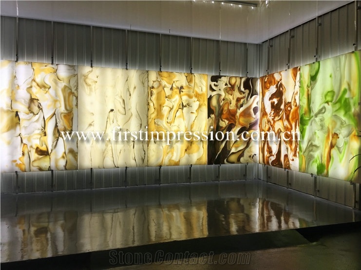 Multicolor Artificial Onyx Slabs&Tiles for Walling