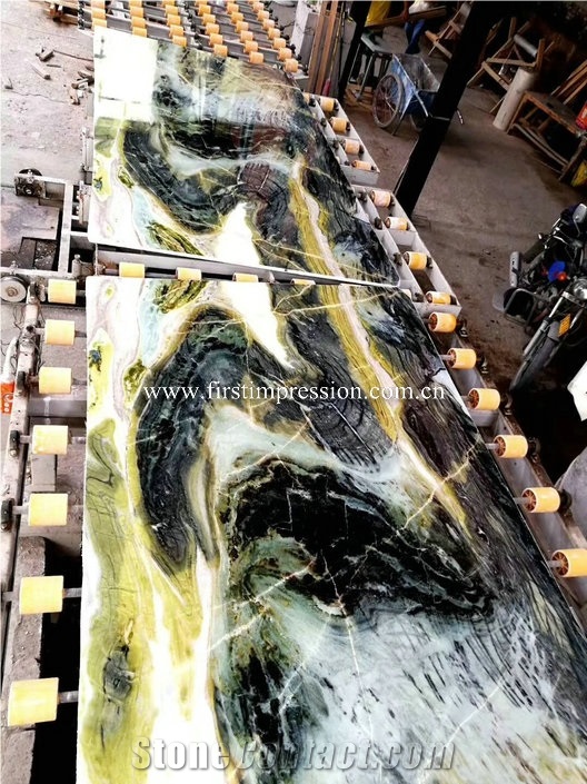 New Polished Green Marble Slabschina Wizard Of Oz