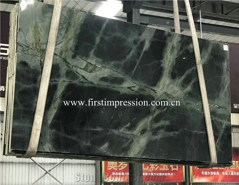 New Quarry Peacock Green Marble Slabs&Tiles
