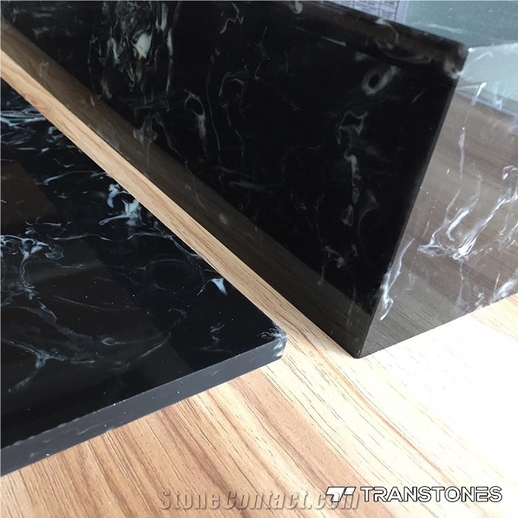 Black Artificial Stone Alabaster Panel