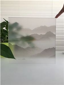 Decorated Translucent Acrylic Landscape Sheet