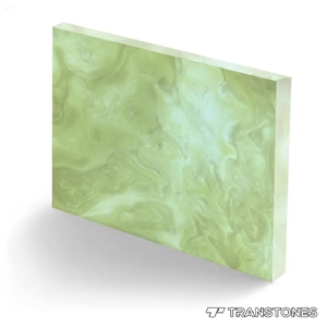 Green Artificial Alabaster Stone Panels Faux Stone