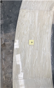 High Transparent Carved White Onyx Counter Top