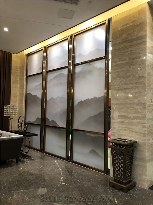 Interior Translucent Landscape Acrylic Wall Panel