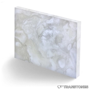 Polished Artificial Translucent Alabaster Panel