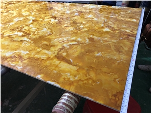 Polished Transtones Faux Onyx Bar Counter Top