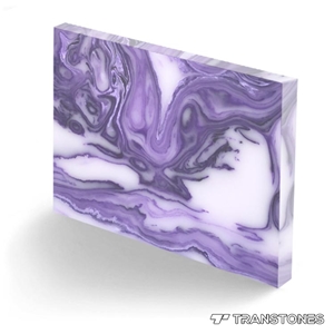 Purple Translucent Artificial Alabaster Sheet