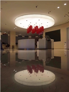 Translucent White Resin Acrylic Sheet Office Light