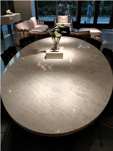 Best White Carrara Custom Marble Stone Table Top