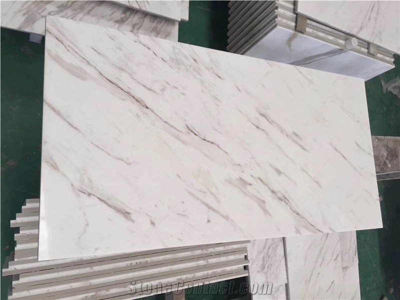 Cheap White Volakas Marble Stone Flooring Tiles