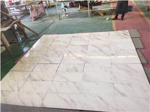 Cheap White Volakas Marble Stone Flooring Tiles