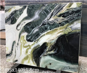 China Dream Green Marble Slab Fantasy Emerald Tile