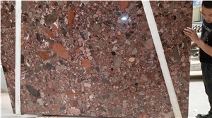 Polished Rain Pebble Granite Stone Pattern Slabs
