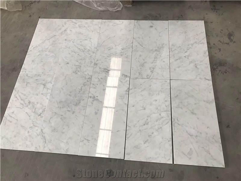 Carrara White Marble Floor Tiles,Polished Marble