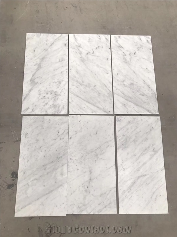 Carrara White Marble Floor Tiles,Polished Marble
