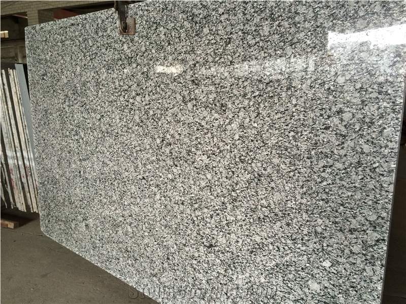 White Mist Granite Slab, Spray White Tiles