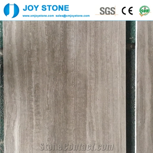 Cheap Polish Guizhou White Wood Grain Marble Tiles