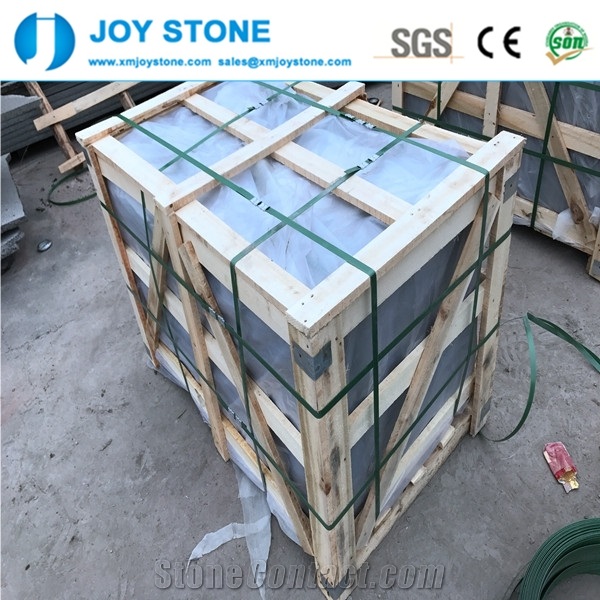 China Cheap Flamed G684 Black Basalt Stone Tile
