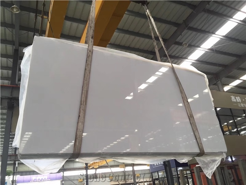 French Pattern China White Jade Marble Slabs