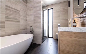 White Wooden Marble Wall Tiles for Hotel Project