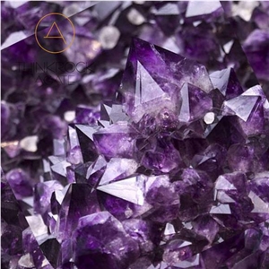 Amethyst Backlit Purple Semipercious Stone