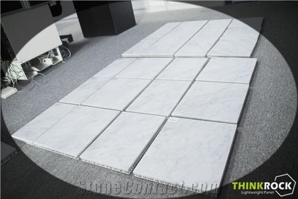 Carrara White Marble Honeycomb Composite Panels