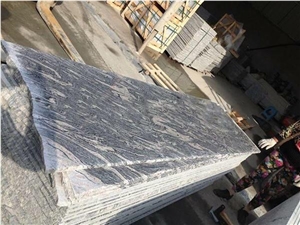 China Juparana Black Granite Cut to Size Tiles
