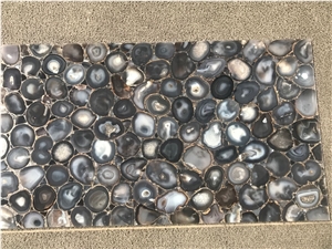 Grey Agate Semiprecious Stone,Gemstone Tile