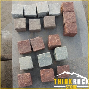 Multi-Color Choice Cobble Stone on Road Paving