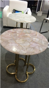 Semi-Precious Stone Round Table, Coffee Tables
