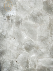 White Crystal Semiprecious Stone,Gemstone Wall
