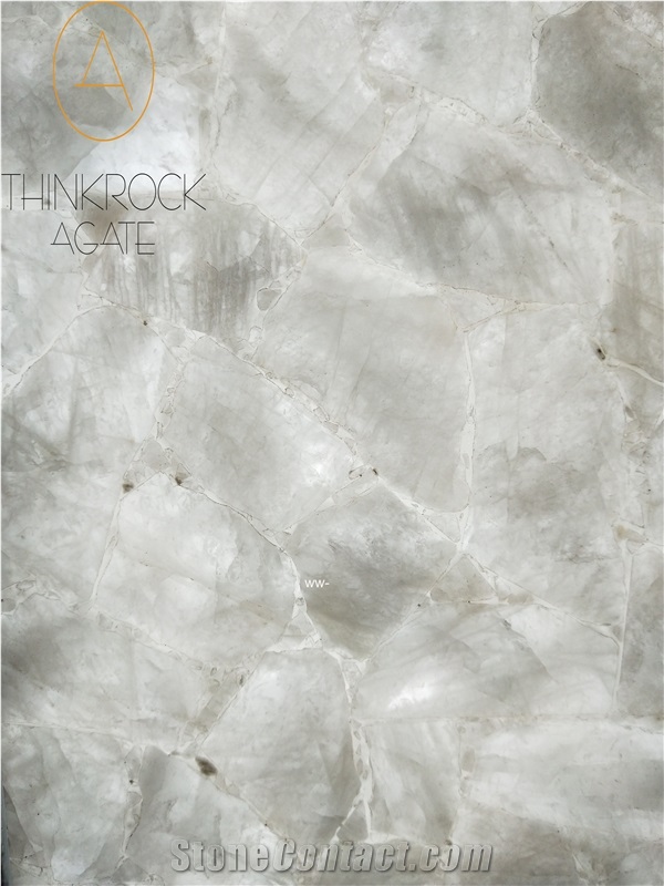 White Quartz Slab,White Crystal Gem Stone Tile