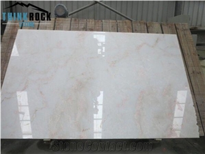 White Rose Marble Big Slabs, Cut to Size Tiles