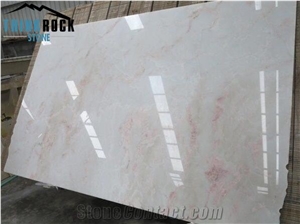 White Rose Marble Big Slabs, Cut to Size Tiles