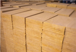 Yellow Wooden Vein Sandstone Cut to Size Tiles
