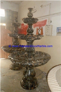 Black and Gold Marble Water Fountain New Designs